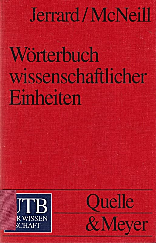 Wörterbuch wissenschaftlicher Einheiten.