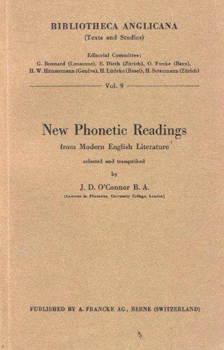 New Phonetic Readings from Modern English Literature