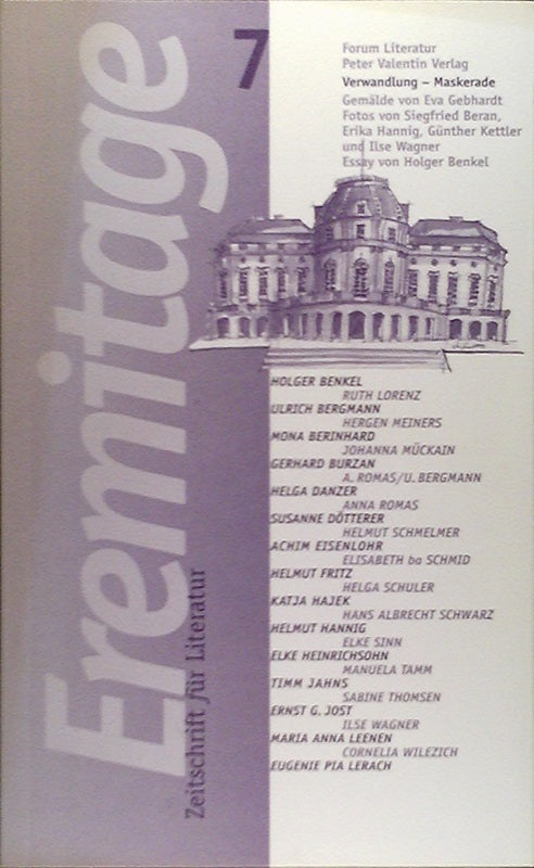 Eremitage. Zeitschrift für Literatur: Verwandlung - Maskerade