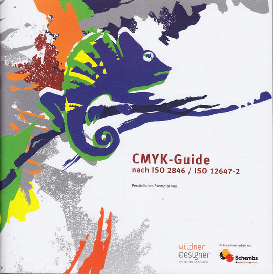 Wildner+Designer CMYK-Guide/Euroskala nach ISO 2846 / ISO 12647-2 (1): Kompakte Farbwaage fr Farbmanagement  Grafikdesign  Vorstufenproduktion  Druckqualittskontrolle aus Kunststoff in neutraler Farbe