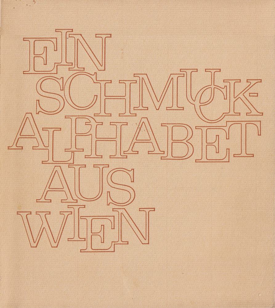 Ein Schmuckalphabet aus Wieh
