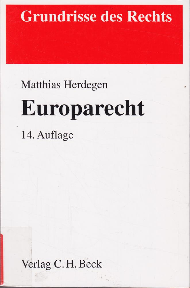 Europarecht (Grundrisse des Rechts)