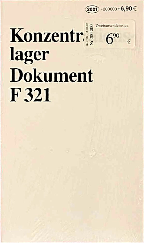 Konzentrationslager Dokument F 321 für den Internationalen Militärgerichtshof Nürnberg
