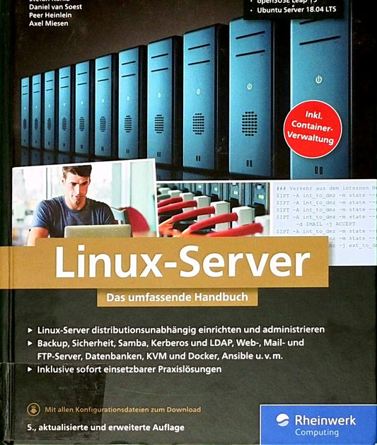 Linux-Server: Das umfassende Handbuch. Inkl. Samba  Kerberos  Datenbanken  KVM und Docker  Ansible u.v.m.