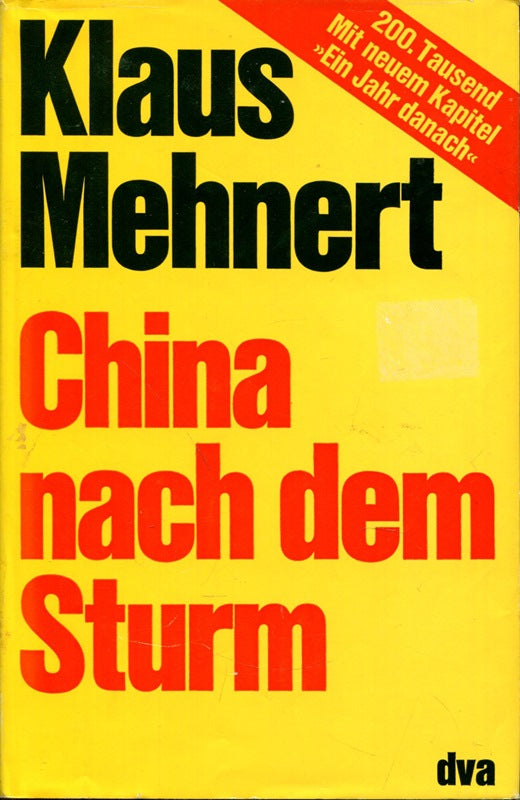 Klaus Mehnert: China nach dem Sturm - Bericht und Kommentar