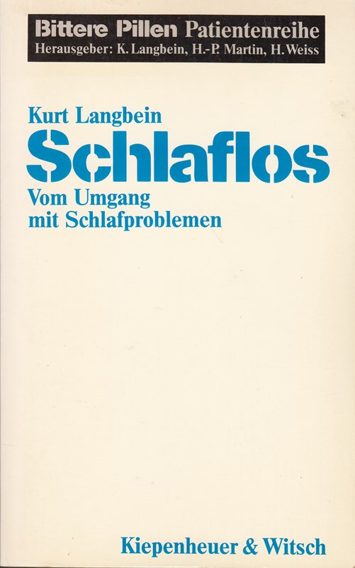 Schlaflos (Bittere Pillen: Patientenreihe)