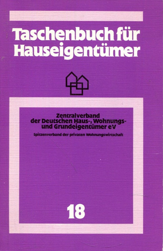 Taschenbuch für Hauseigentümer 18