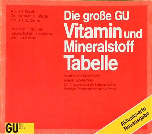 Die große GU Vitamin- und Mineralstoff-Tabelle