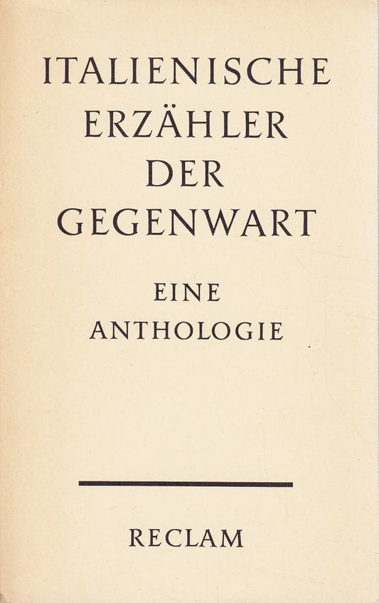 Italienische Erzähler der Gegenwart