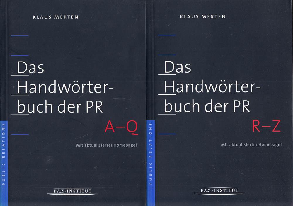 'Das Handwörterbuch der PR' Mit aktualisierter Homepage.