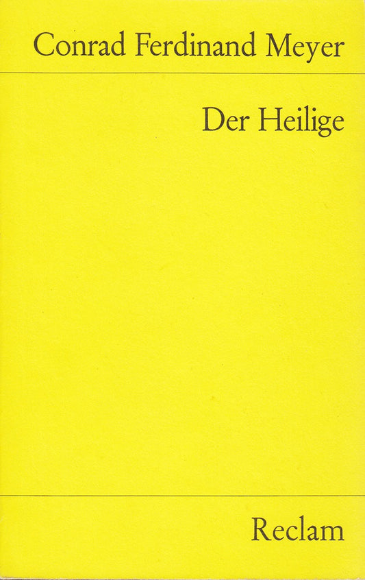 Der Heilige: Novelle (Reclams Universal-Bibliothek)