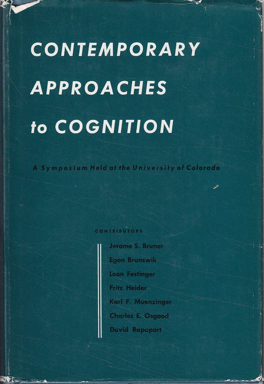 Contemporary Approaches to Cognition