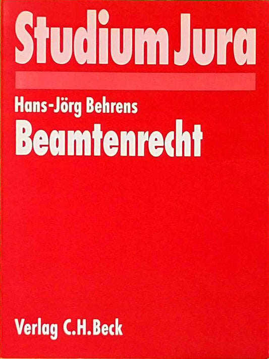 Beamtenrecht (Studium Jura)