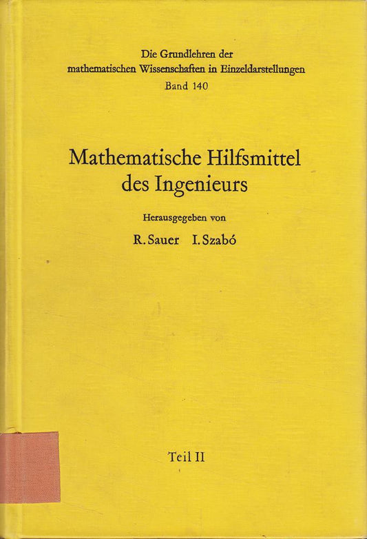 Mathematische Hilfsmittel des Ingenieurs - Teil II - Band 140