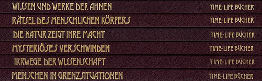 6 Bände Bibliothek erstaunlicher Fakten und Phänomene: Wissen und Werke der Ahnen + Mysteriöses Verschwinden + Rätsel des menschlichen Körpers + Die Natur zeigt Ihre Macht + Irrwege der Wissenschaft + Menschen in Grenzsituationen