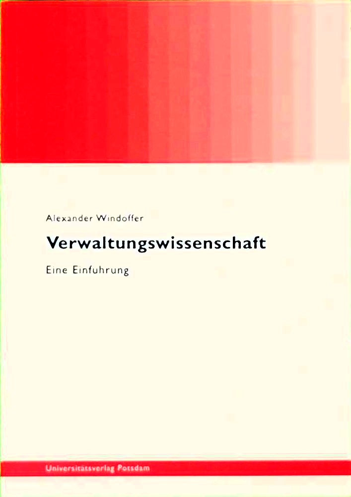 Verwaltungswissenschaft: eine Einführung
