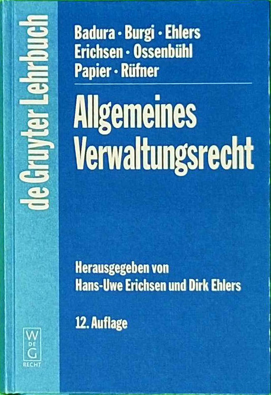 Allgemeines Verwaltungsrecht (De Gruyter Lehrbuch)