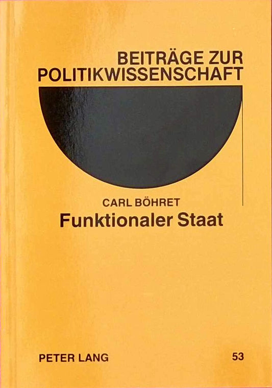 Funktionaler Staat: Ein Konzept für die Jahrhundertwende? (Beiträge zur Politikwissenschaft  Band 53)